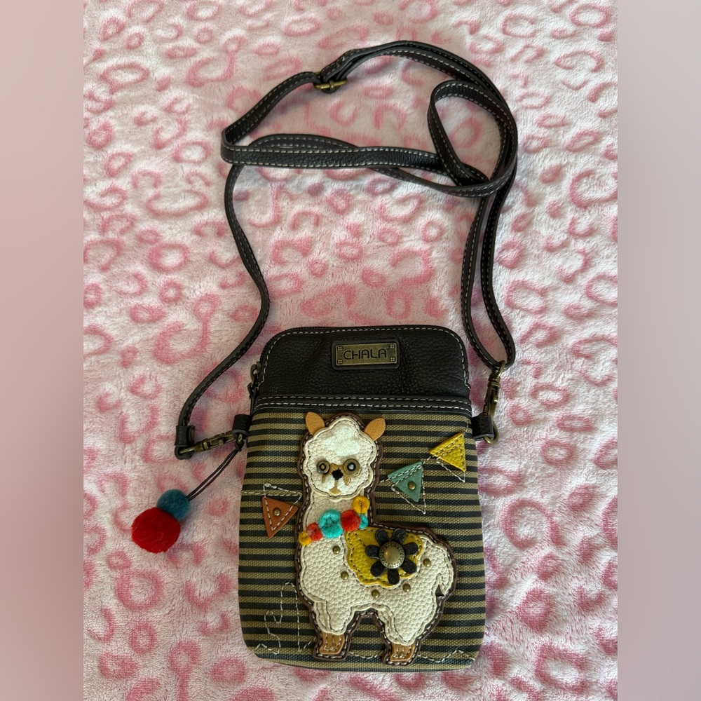 Chala Striped Alpaca Crossbody Cell Phone
Purse Mini Crossbody Bag ID Card - Picture 7 of 8